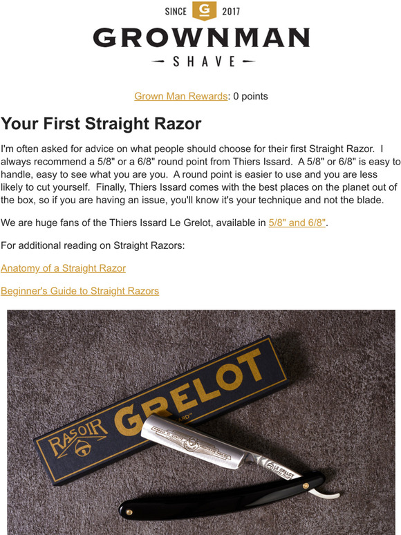Grown Man Shave: Your First Straight Razor | Milled