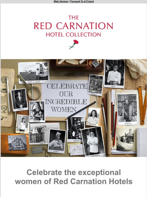 -celebrate the women of Red Carnation Hotels
