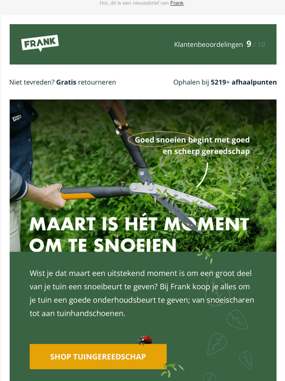 Maak je tuin lenteklaar met Frank!