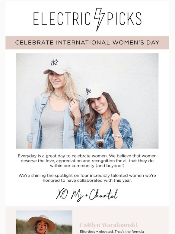 Electric Picks Jewelry International Women's Day Spotlight Milled