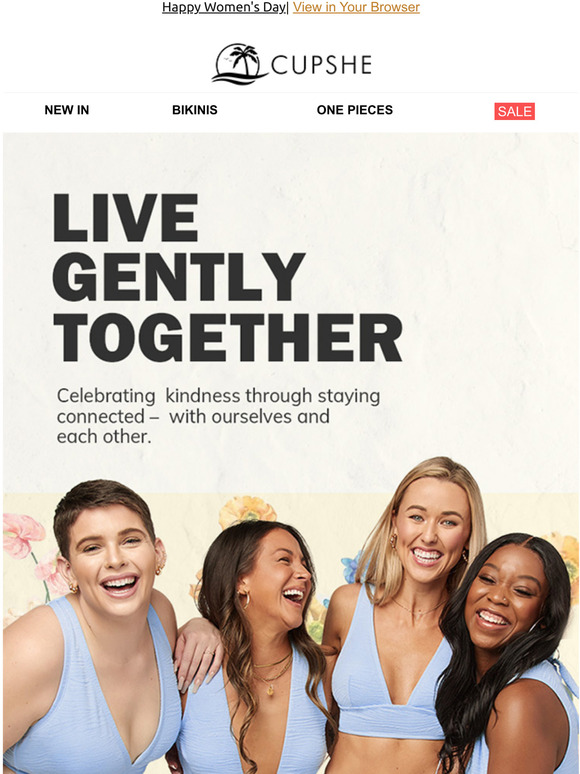 CUPSHE Happy International Women's Day Milled