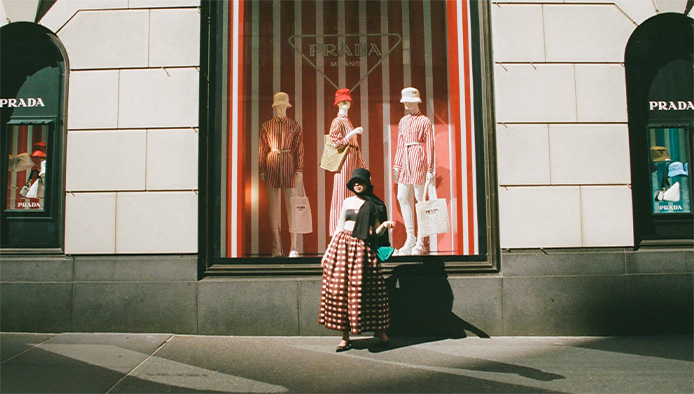 Prada Tropico Reimagines Window Shopping at Bergdorf Goodman