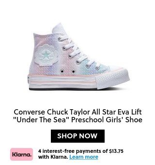 Converse Chuck Taylor All Star Eva Lift "Under The Sea" Preschool Girls' Shoe