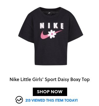 Nike Little Girls' Sport Daisy Boxy Top