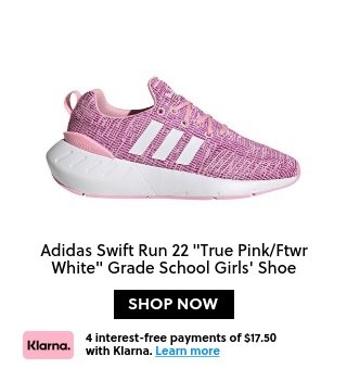  adidas Swift Run 22 "True Pink/Ftwr White" Grade School Girls' Shoe