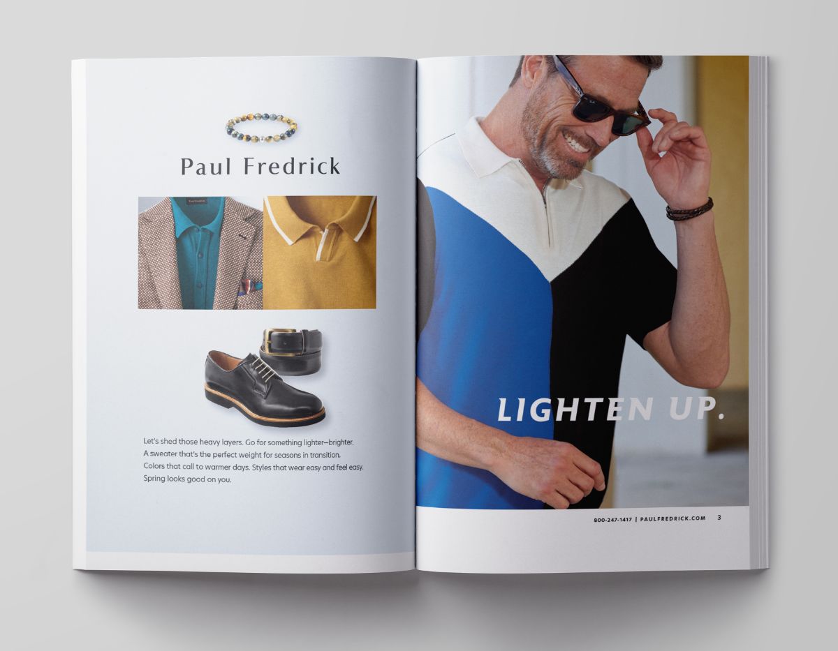 Paul Fredrick Its here the Spring Catalog. Milled