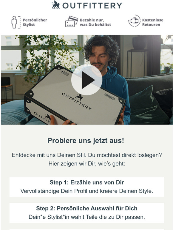 So einfach ist OUTFITTERY!