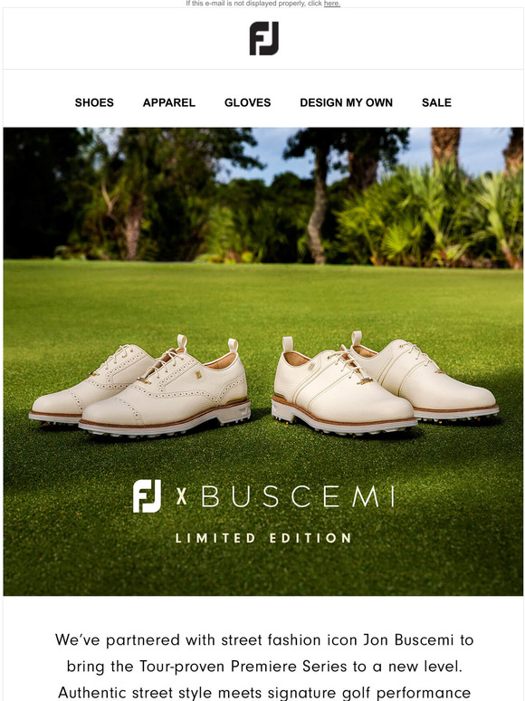 FootJoy Limited Edition FJ x Buscemi Milled