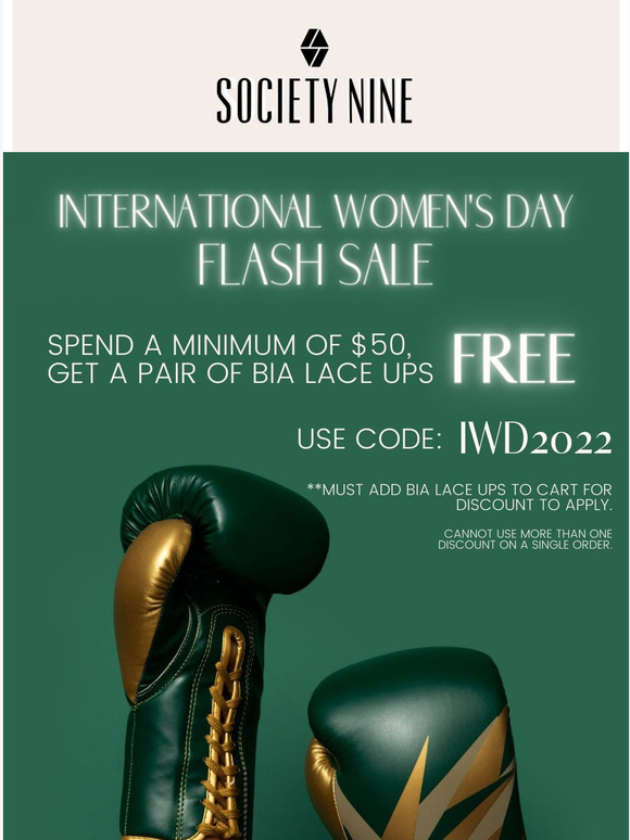 Celebrate International Women's Day with FREE gloves