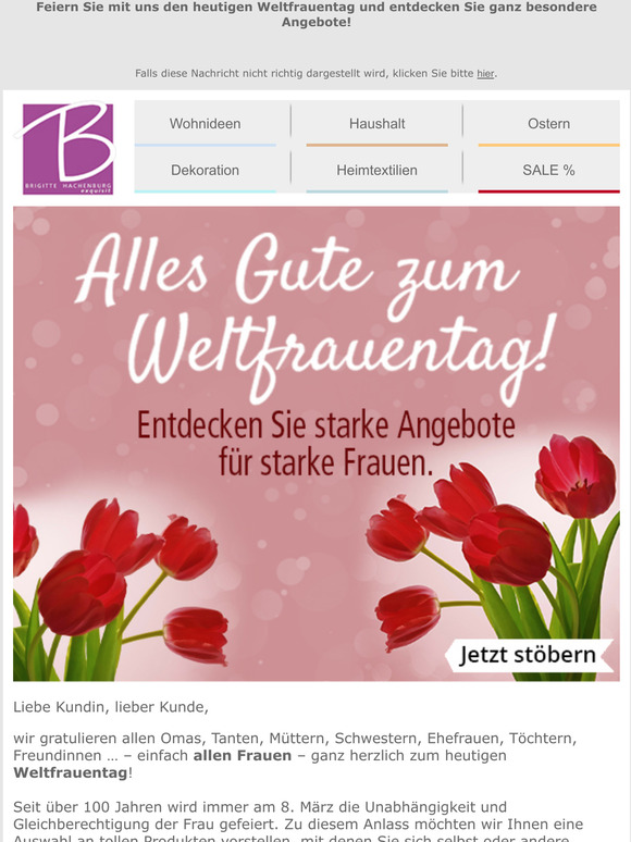 brigittehachenburg.de Ein Hoch auf alle Frauen! Milled