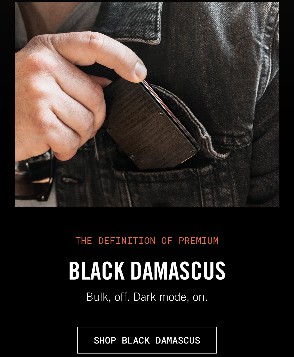 the definition of premium Black Damascus  Bulk, off. Dark mode, on. 