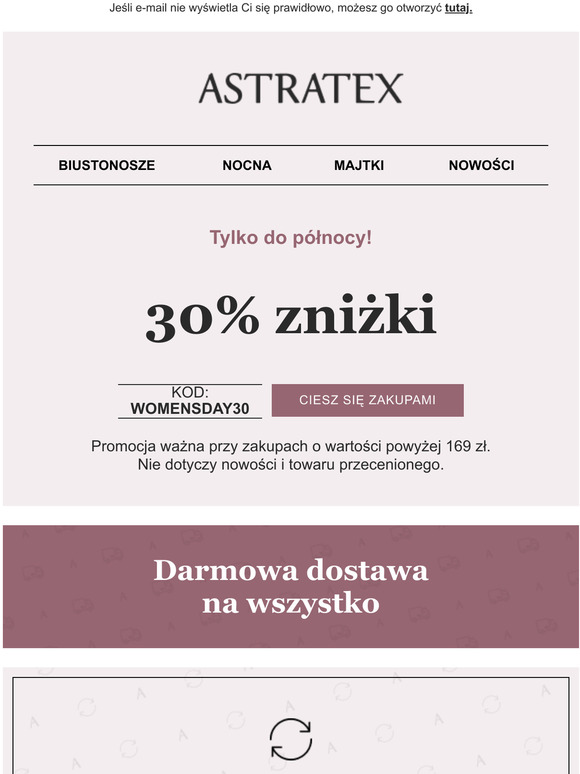 O pnocy koczy si 30% zniki. Skorzystaj z niej.