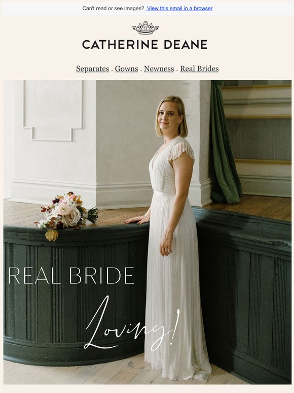 Discover our beautiful bride Maggie in the elegant Kellyn Gown