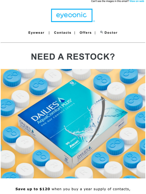 Stock up and save on contacts.