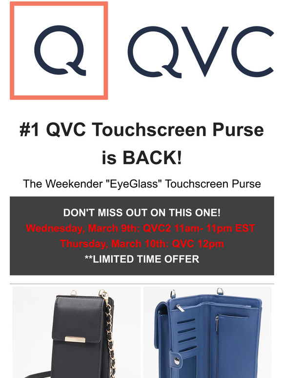 Qvc touch screen discount purse