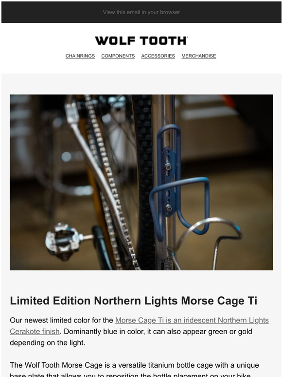 Wolf Tooth Morse Cage Ti Gold