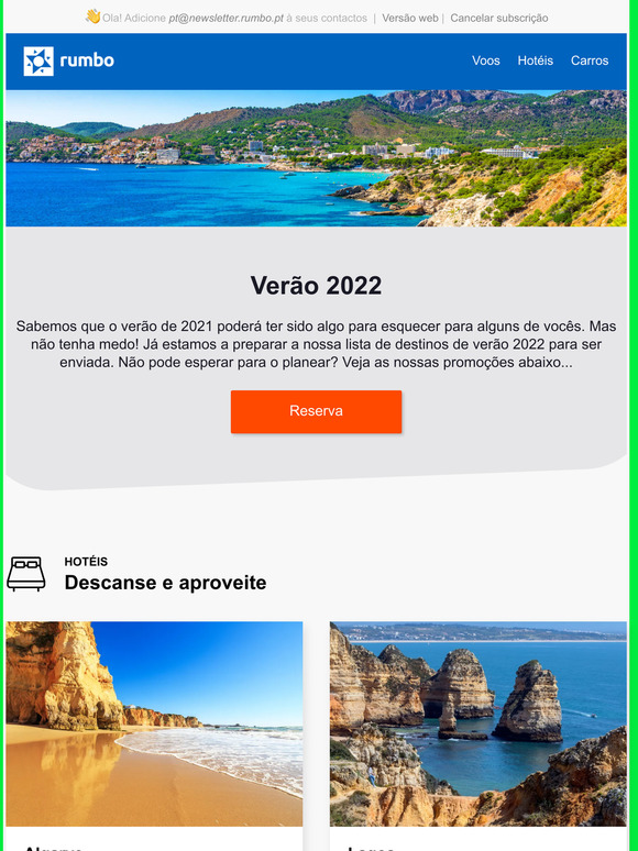  As suas frias de vero 2022 organizadas 