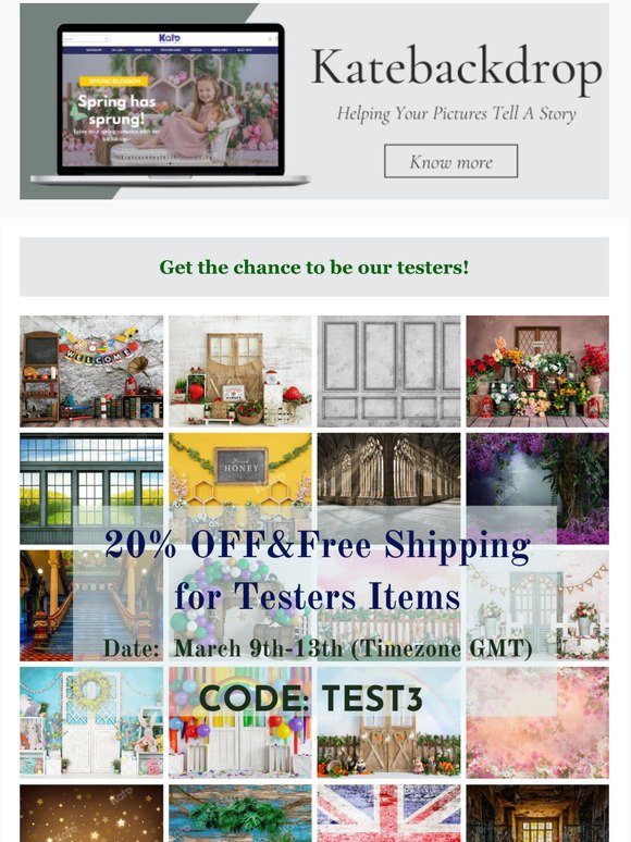 FREE SHIPPING-Tester Sale STARTS NOW!