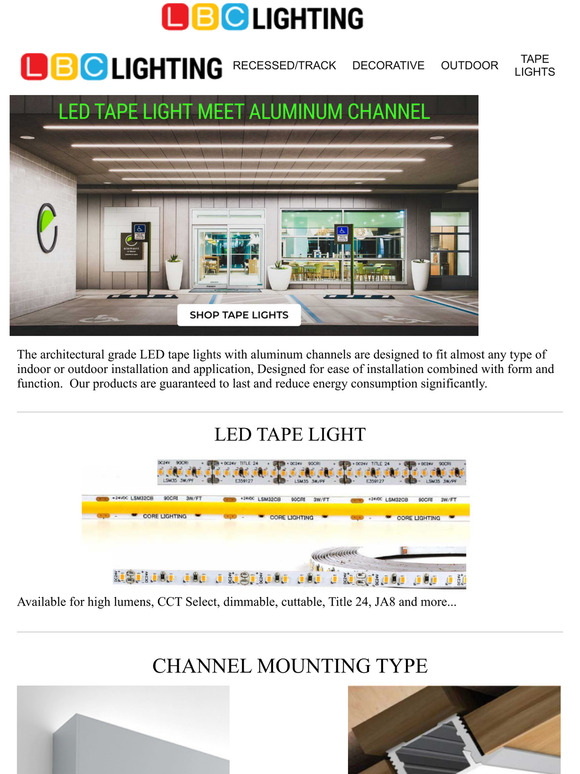 LED Tape Light Meet Aluminum Channel