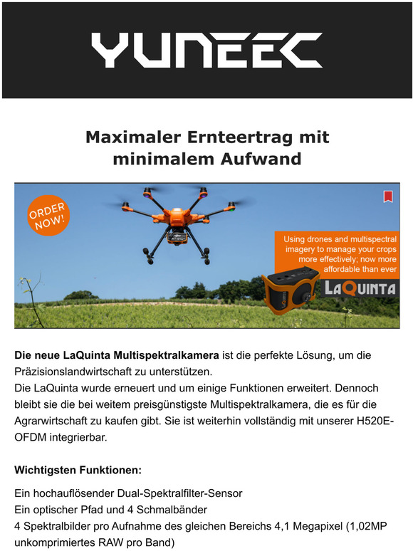 Grenzenlose Mglichkeiten mit der H520E und LaQuinta Multispektralkamera