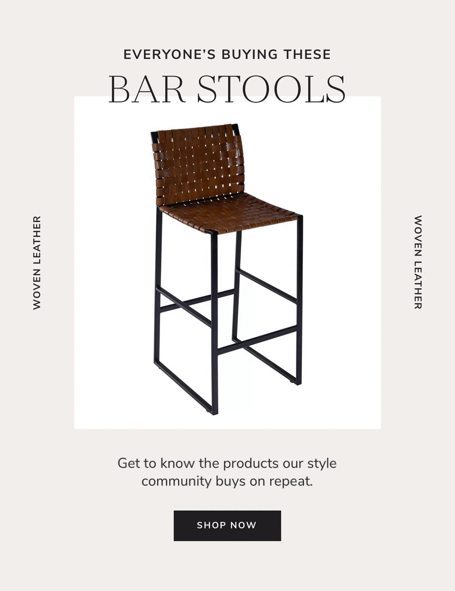 Joss & Main Moodboosting bar stools inside Milled