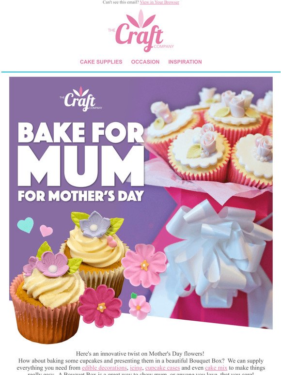 A Cupcake Bouquet? Perfect for Mother's Day...