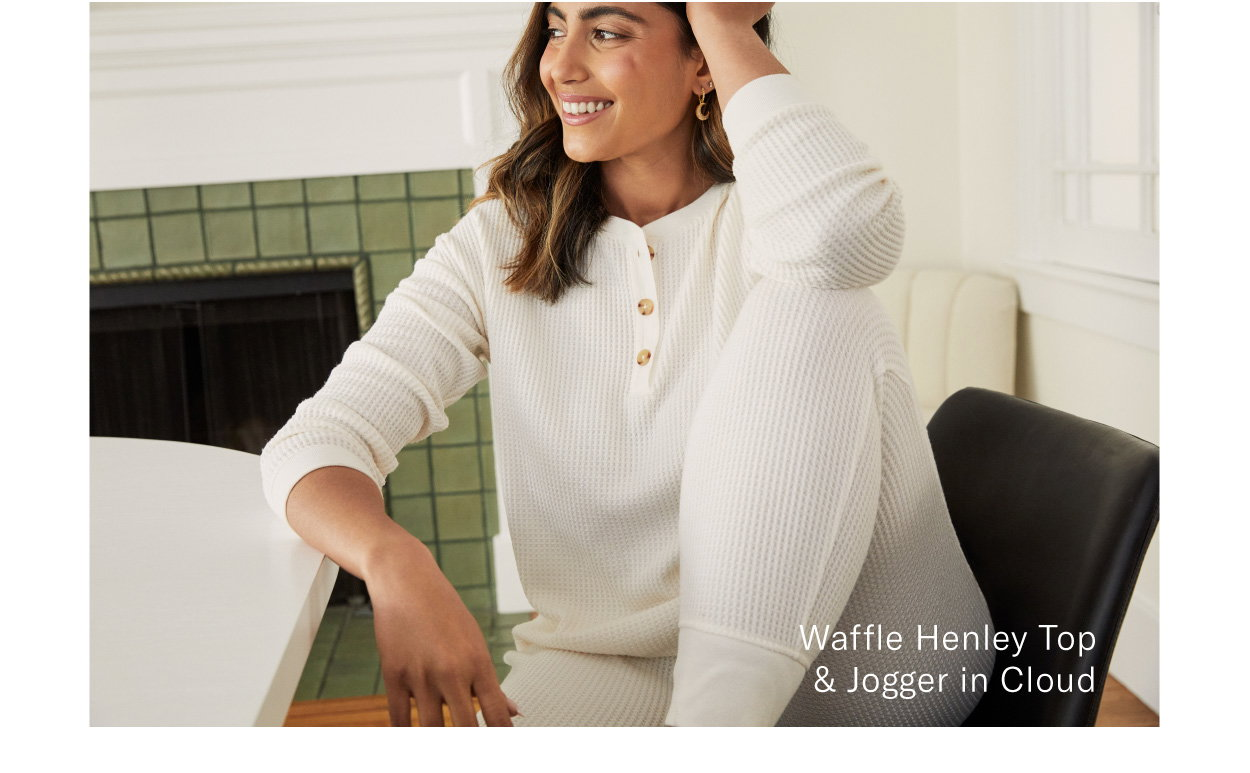 knix, Intimates & Sleepwear, Knix Waffle Knit Joggers Henley Top