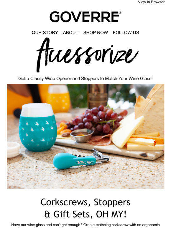 Corkscrews, Stoppers  & Gift Sets, OH MY!
