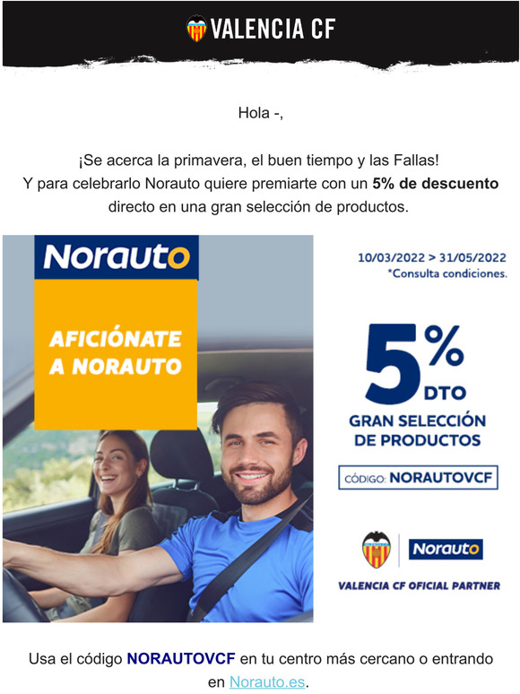  Aficinate a Norauto!