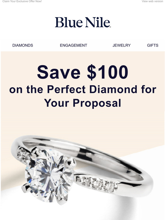 Blue Nile Save 100 On Diamonds At Blue Nile Milled