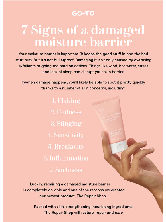 GoTo Skincare 7 Signs Youve Damaged Your Moisture Barrier Milled