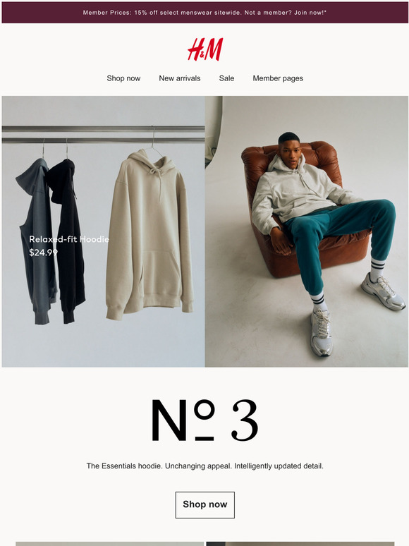 H&M H&M Essentials No. 3 The Hoodie Milled
