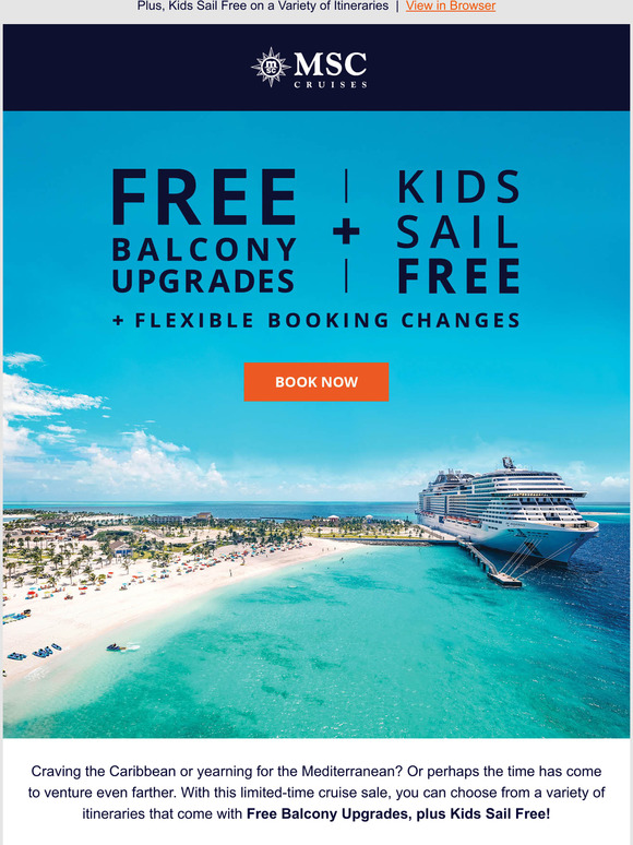 cruise deals with free balcony upgrade