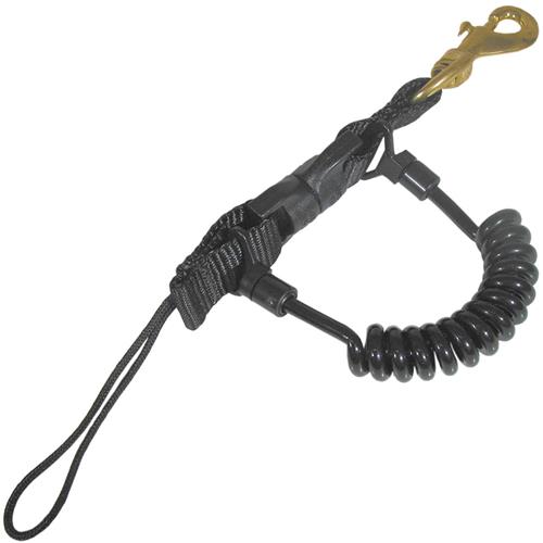 Magna-Clip with Coil Lanyard & Brass Clip