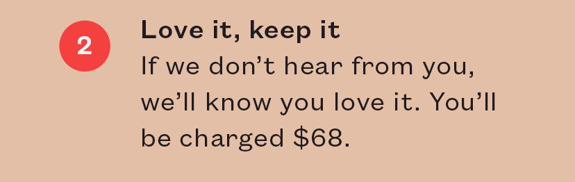 2) Love it, keep it