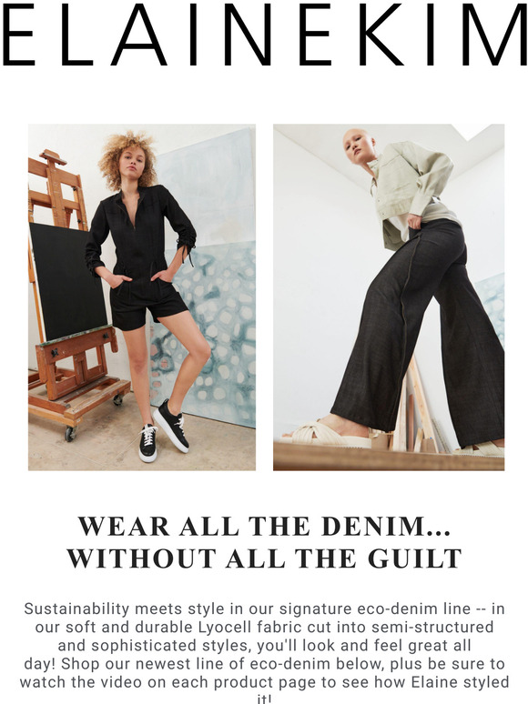 Elaine Kim Studio SHOP OUR NEW SUSTAINABLE DENIM DESIGNS! HINT IT'S