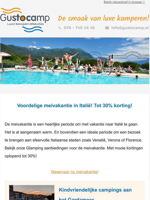 Voordelige meivakantie in Itali! Tot 30% korting!