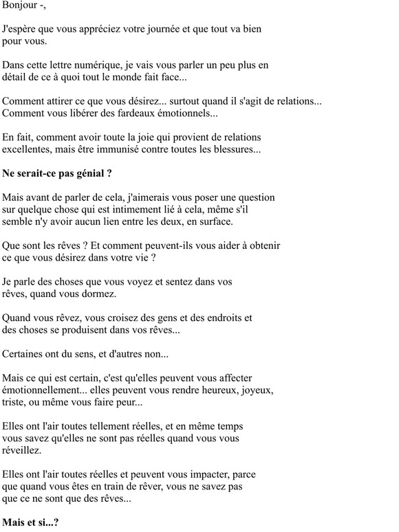 -Voici Comment Utiliser Vos Rves...