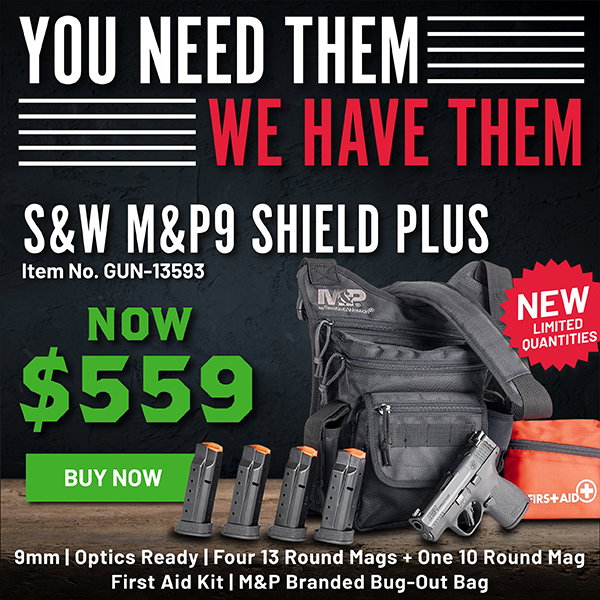 S&W M&P9 Shield Plus Bug-Out Bundle 