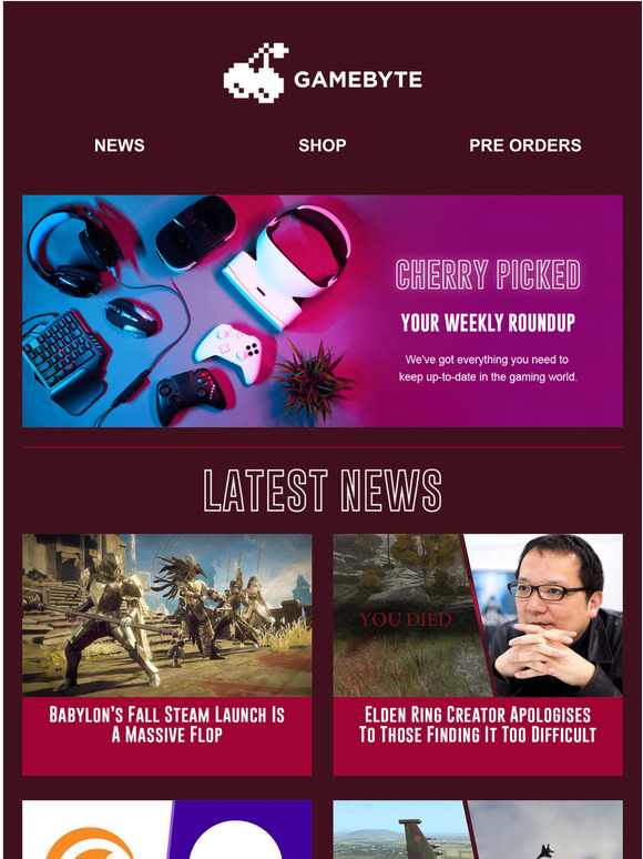 Your weekly gaming round-up