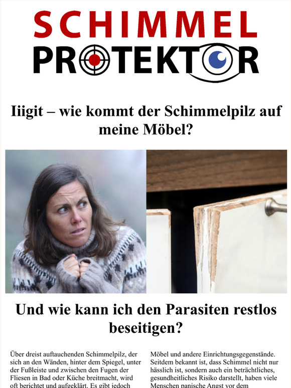 Iiigit  wie kommt der Schimmelpilz auf meine Mbel?