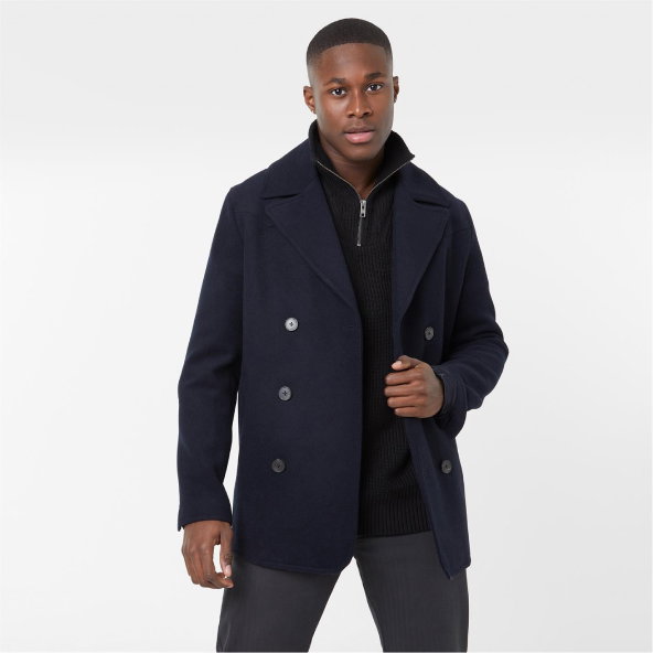 Wool Blend Pea Coat