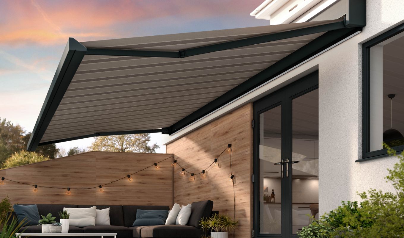 Fitted within 4 weeks - Hillarys striped awning