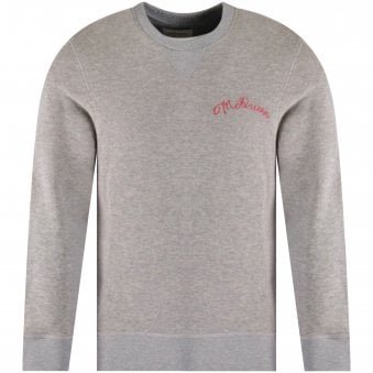 Grey Signature Logo Sweatshirt