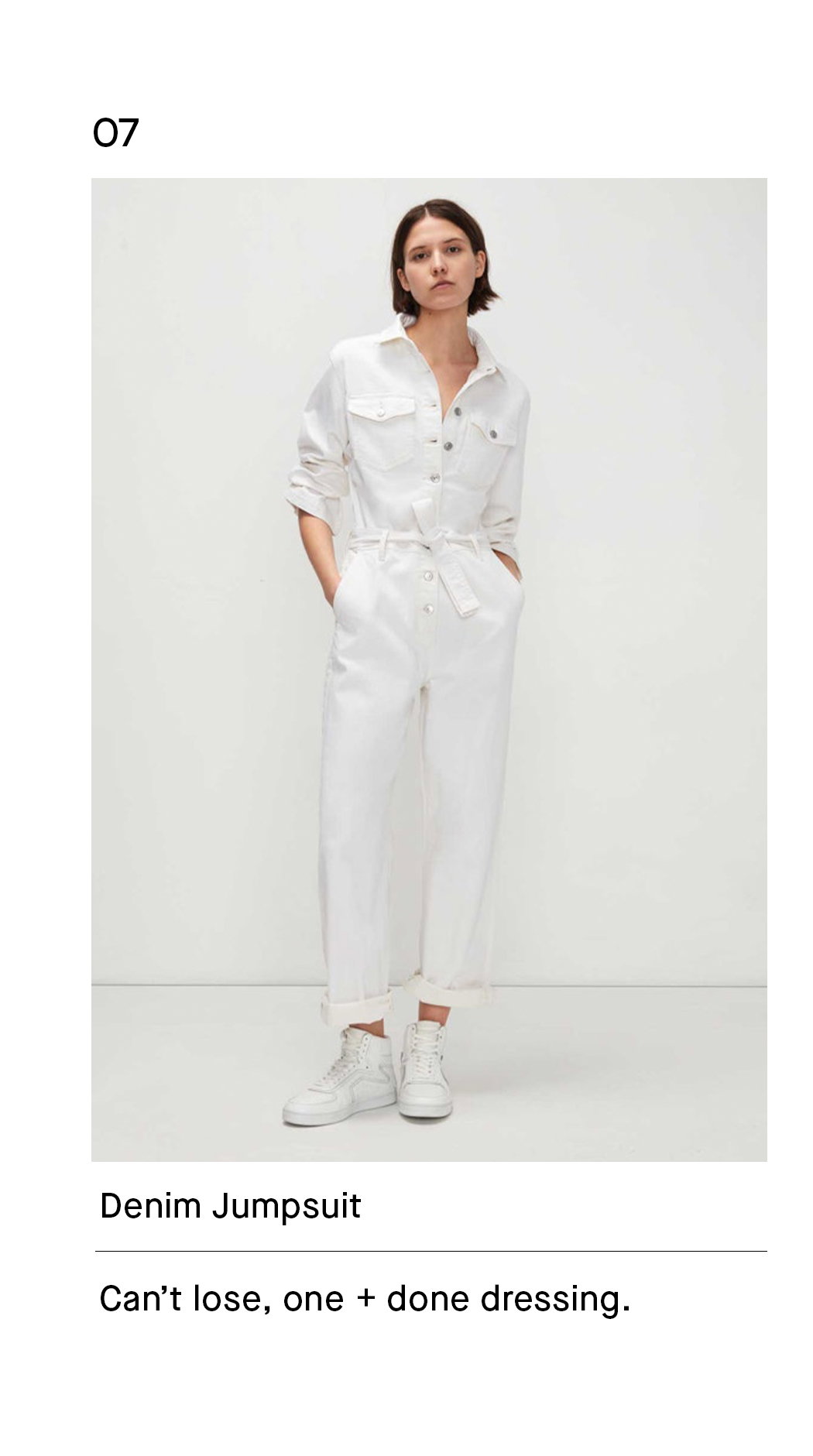 Flare Sleeve Jumpsuit in Ecru