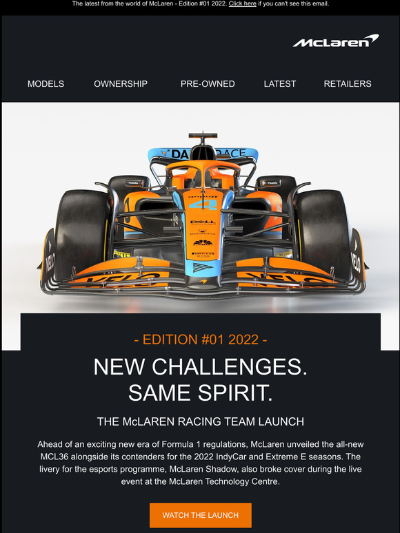 New cars. New merch. Your first edition of McLaren Latest 2022 is here.