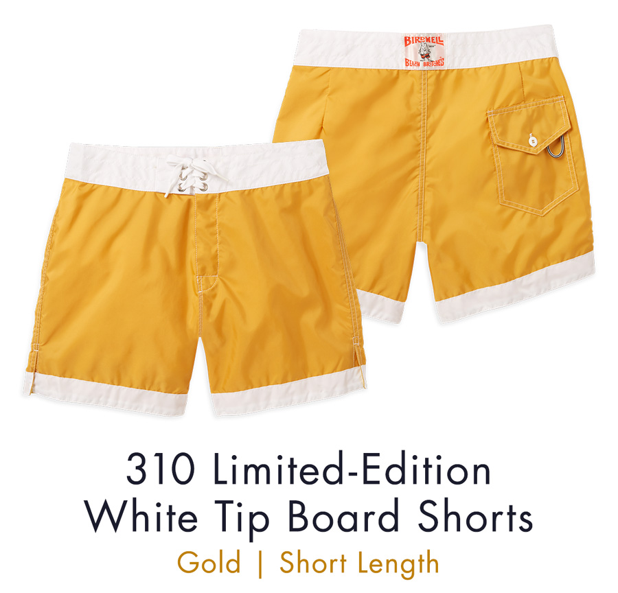 28 BIRDWELL 310 WHITE TIP BOARD SHORT - ボクサーパンツ