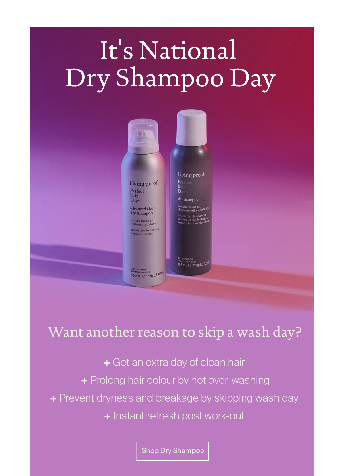 Living Proof 5 Reasons To Use Dry Shampoo Milled