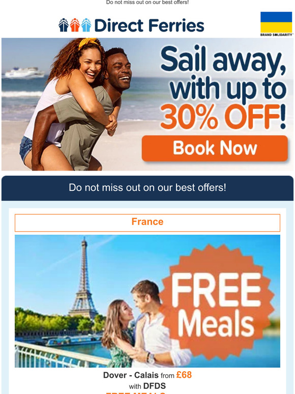 Direct Ferries (UK): Sail away, with up to 30% OFF! | Milled