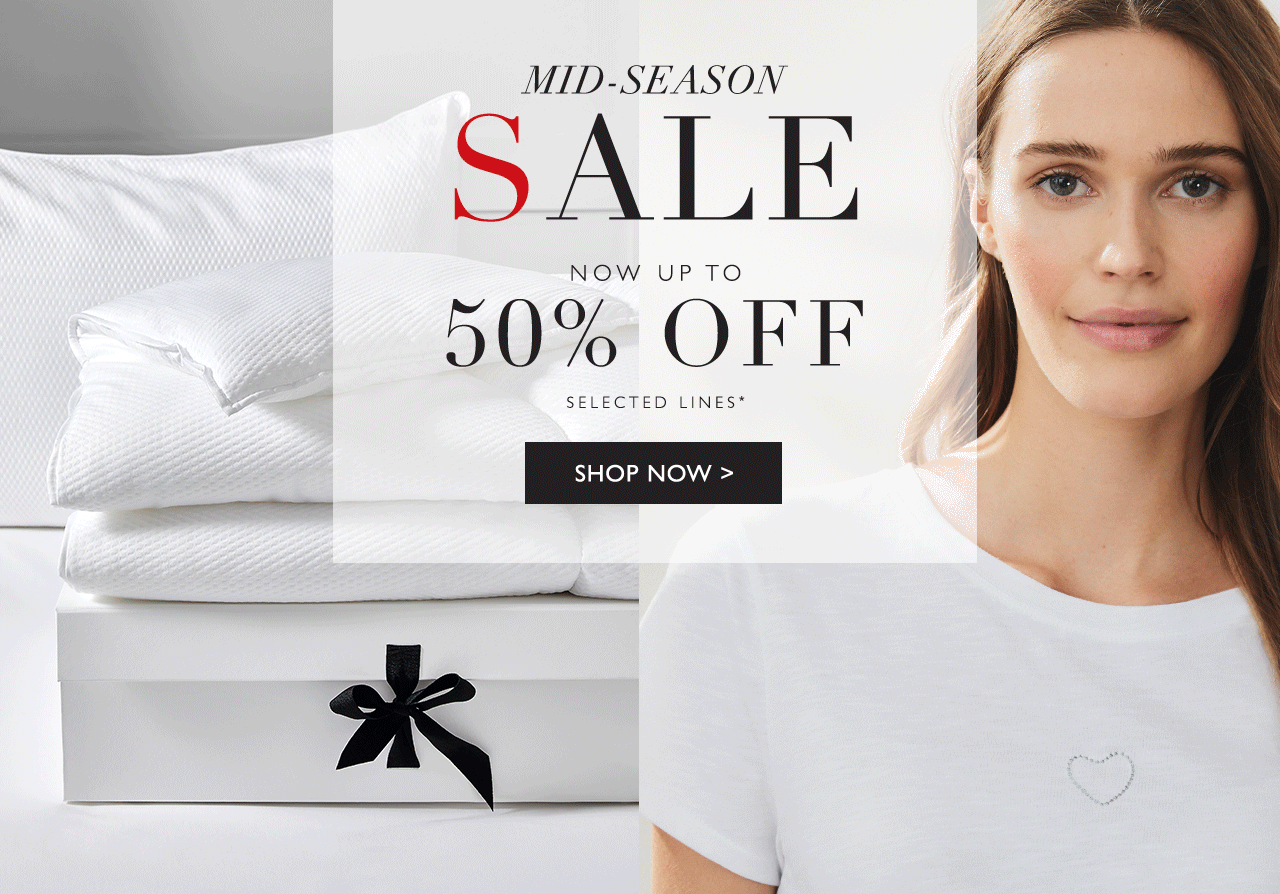Mid-Season Sale Now Up To 50% Off Selected Lines*